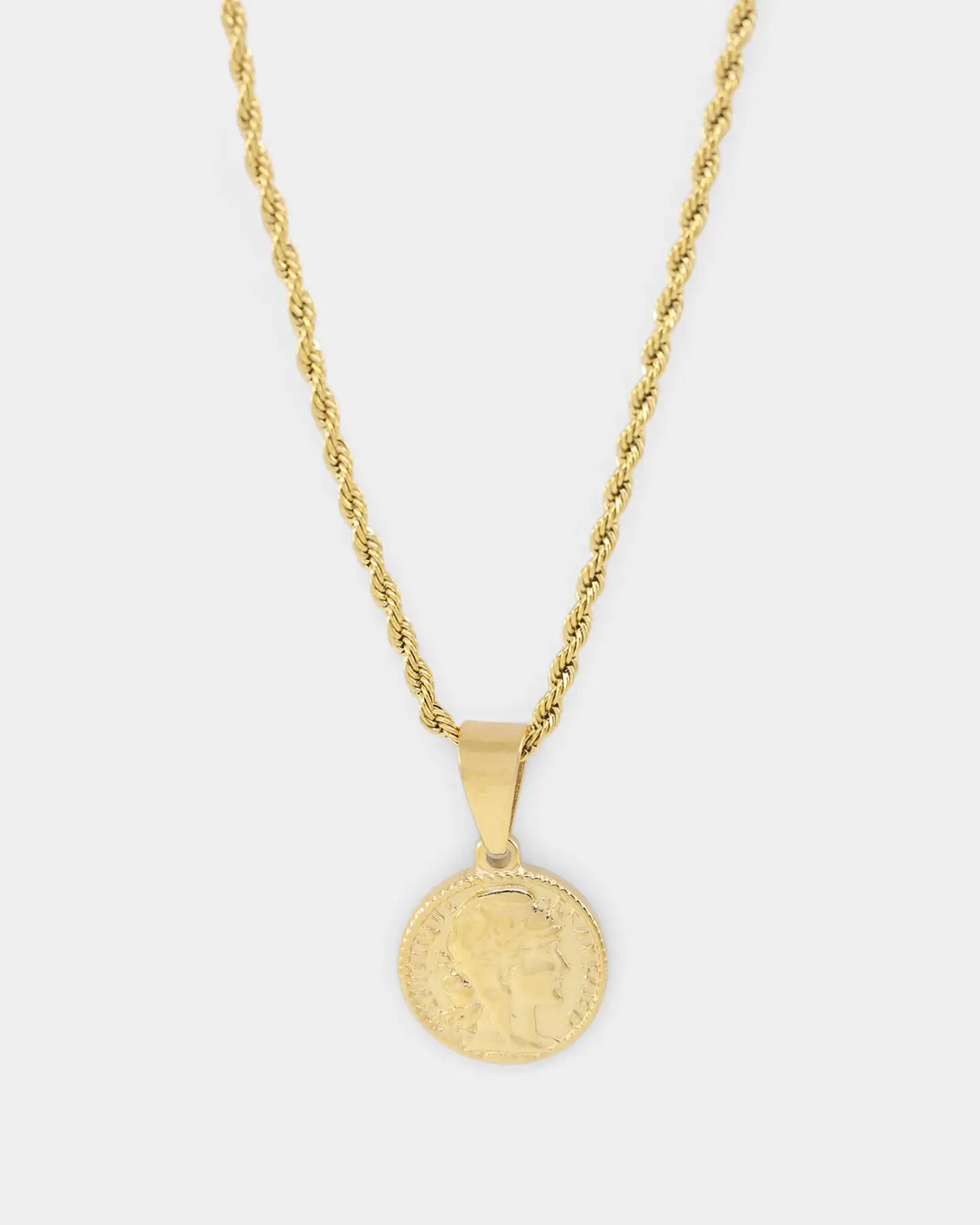NXS English Coin Pendant Gold - Image 5