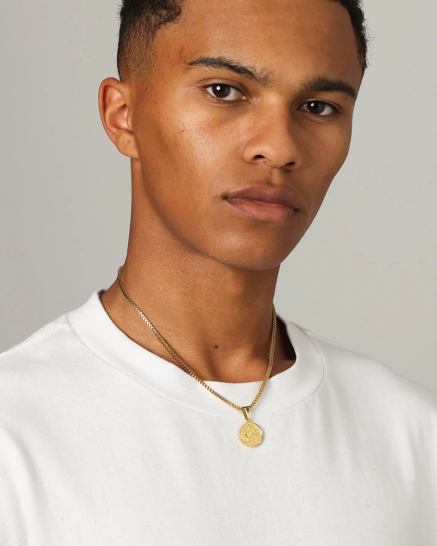 NXS English Coin Pendant Gold - Image 6