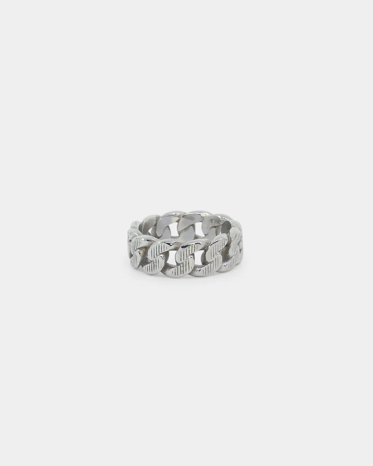 INFRA Uncle Steel Cut Cuban Ring Stainless Steel - Image 2