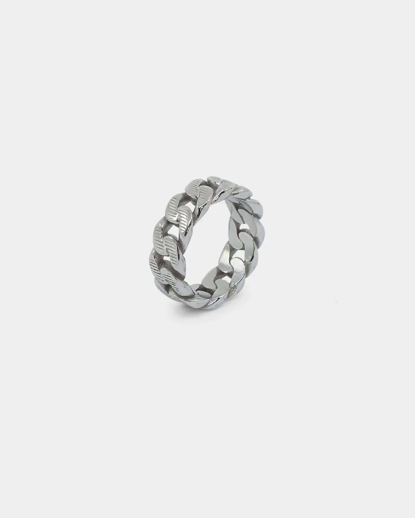 INFRA Uncle Steel Cut Cuban Ring Stainless Steel - Image 3