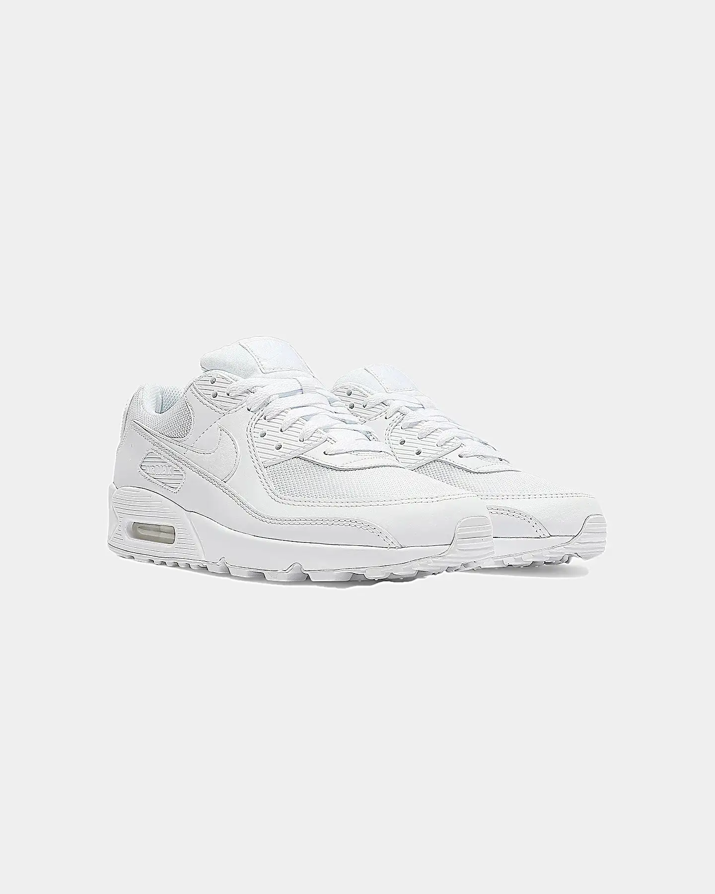 Nike Air Max 90 White/White/Grey - Image 2