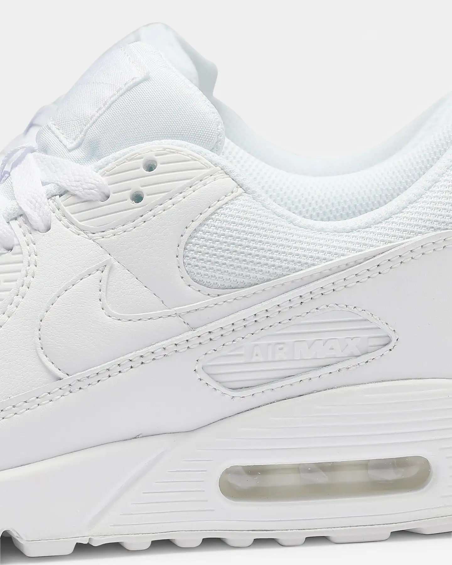 Nike Air Max 90 White/White/Grey - Image 7