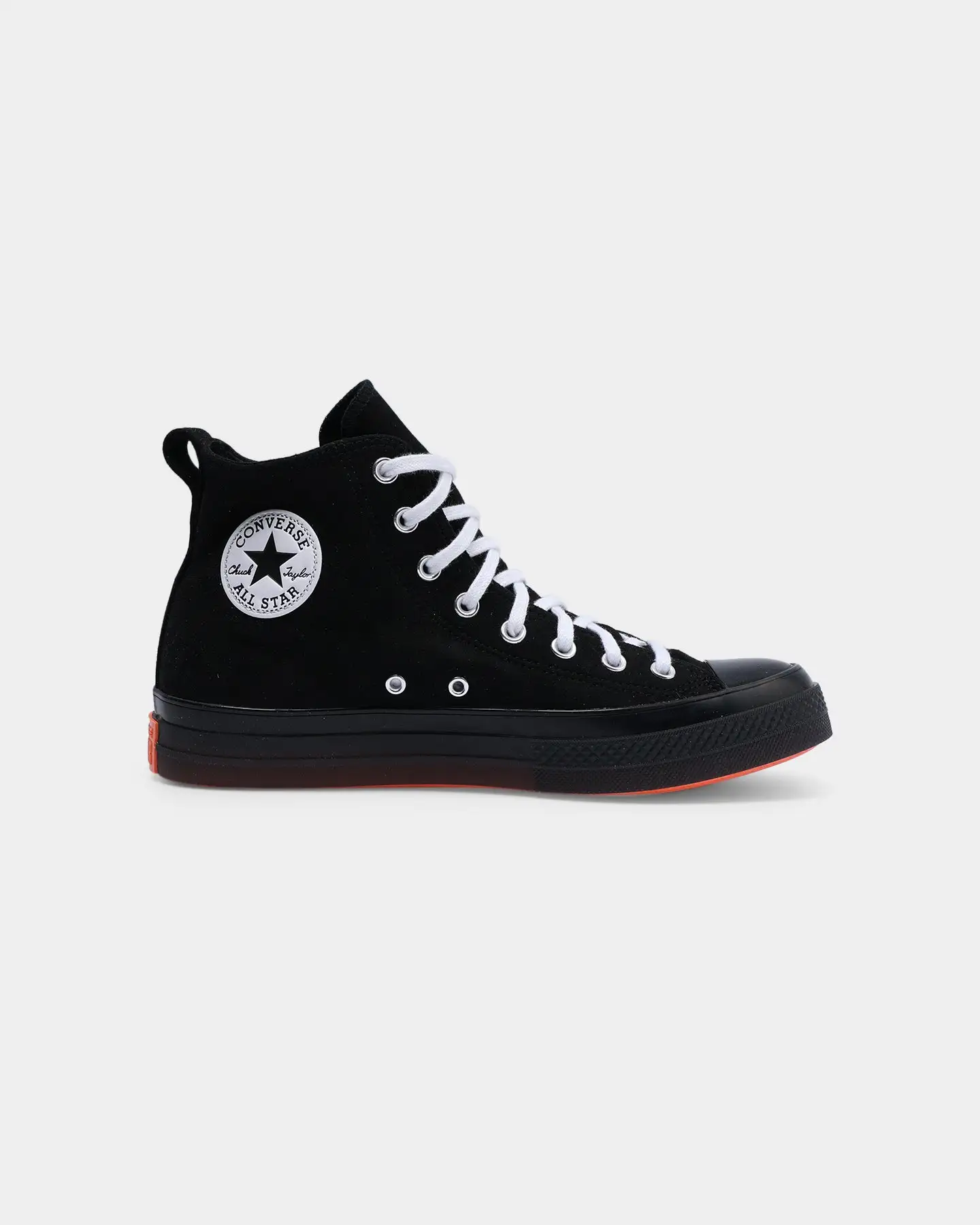 Converse Chuck Taylor All Star CX Stretch Suede High Top Black/Mango/White - Image 4