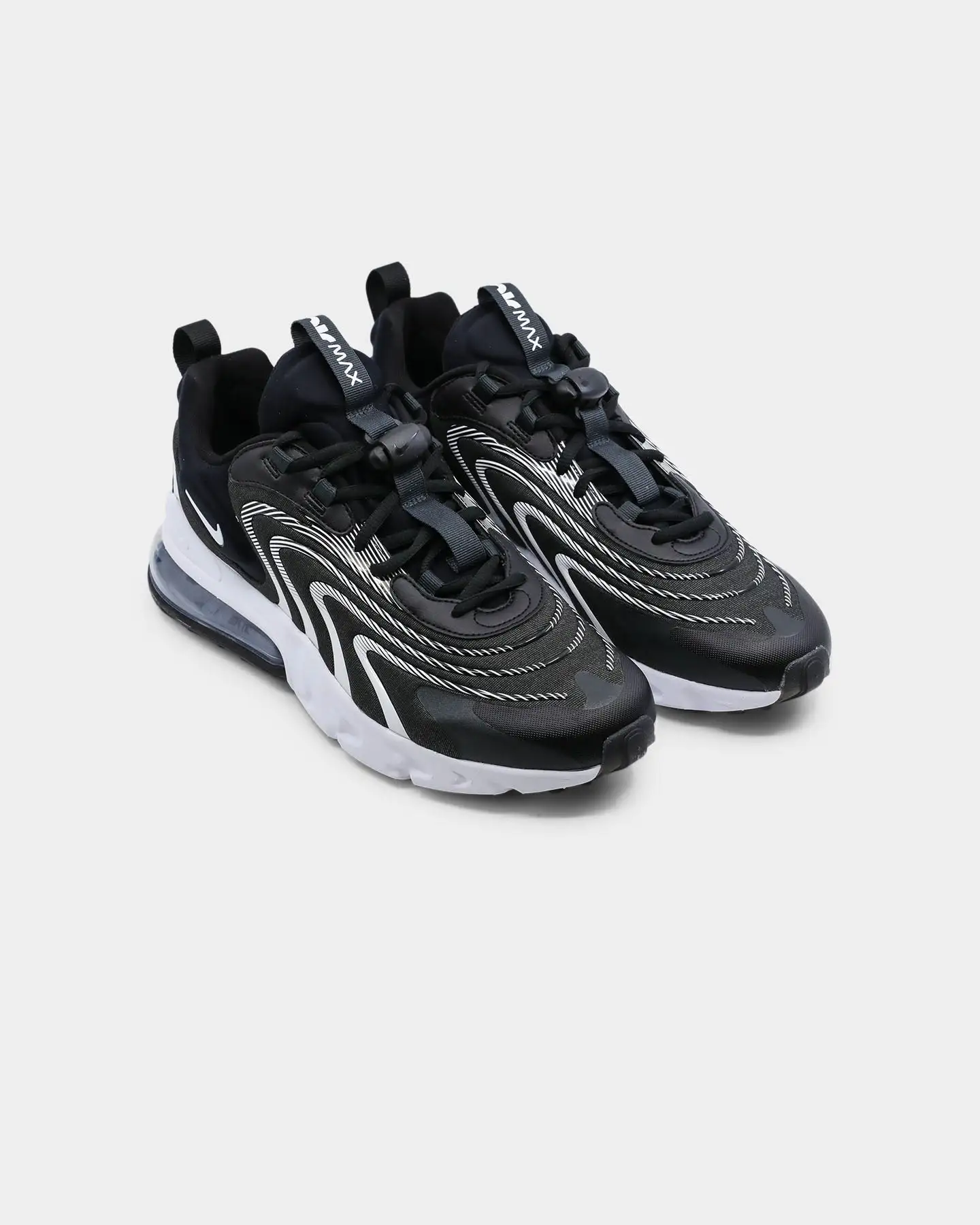 Nike Men's Air Max 270 React ENG Black/White/Grey - Image 2