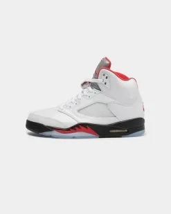 Men's Jordan Air Jordan 5 Retro "FIRE RED" White/Red/Black