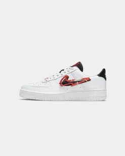 Nike Air Force 1 '07 PRM White/Black/Pomegranate/Habanero Red