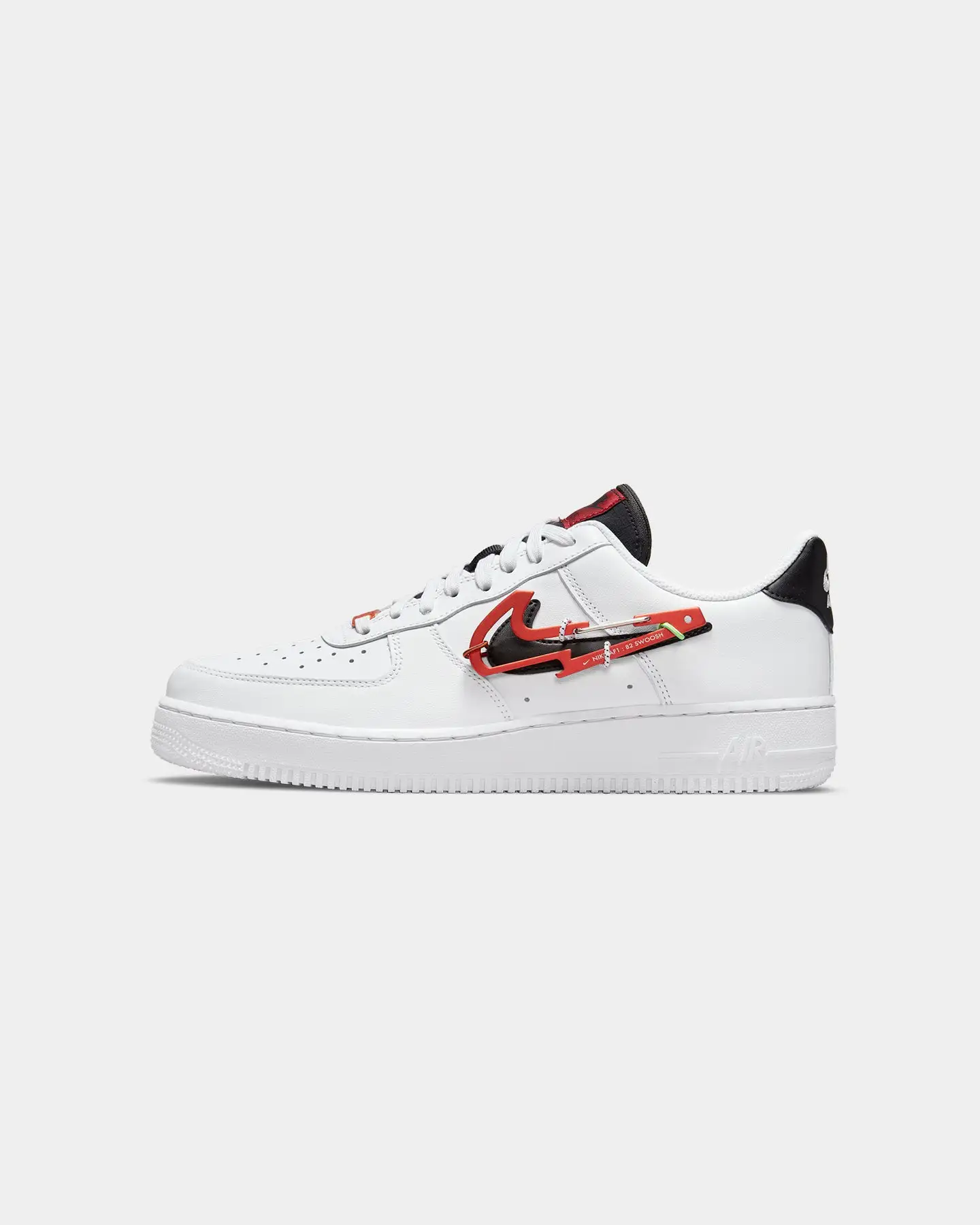 Nike Air Force 1 '07 PRM White/Black/Pomegranate/Habanero Red