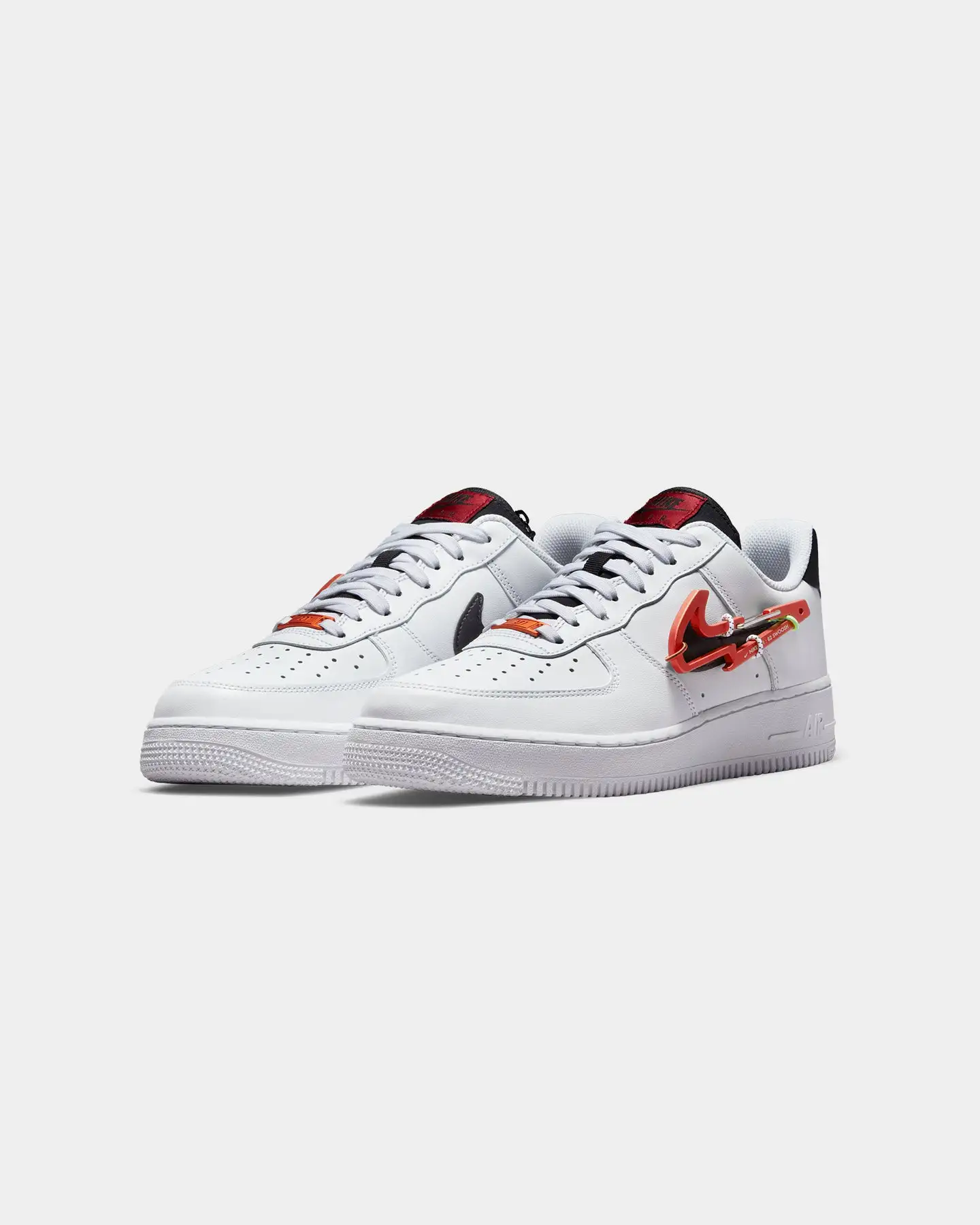 Nike Air Force 1 '07 PRM White/Black/Pomegranate/Habanero Red - Image 2