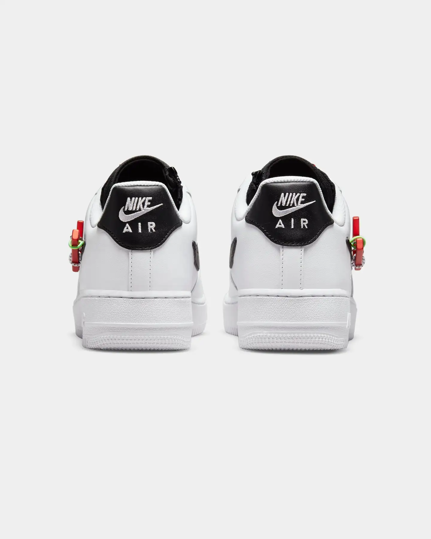 Nike Air Force 1 '07 PRM White/Black/Pomegranate/Habanero Red - Image 3