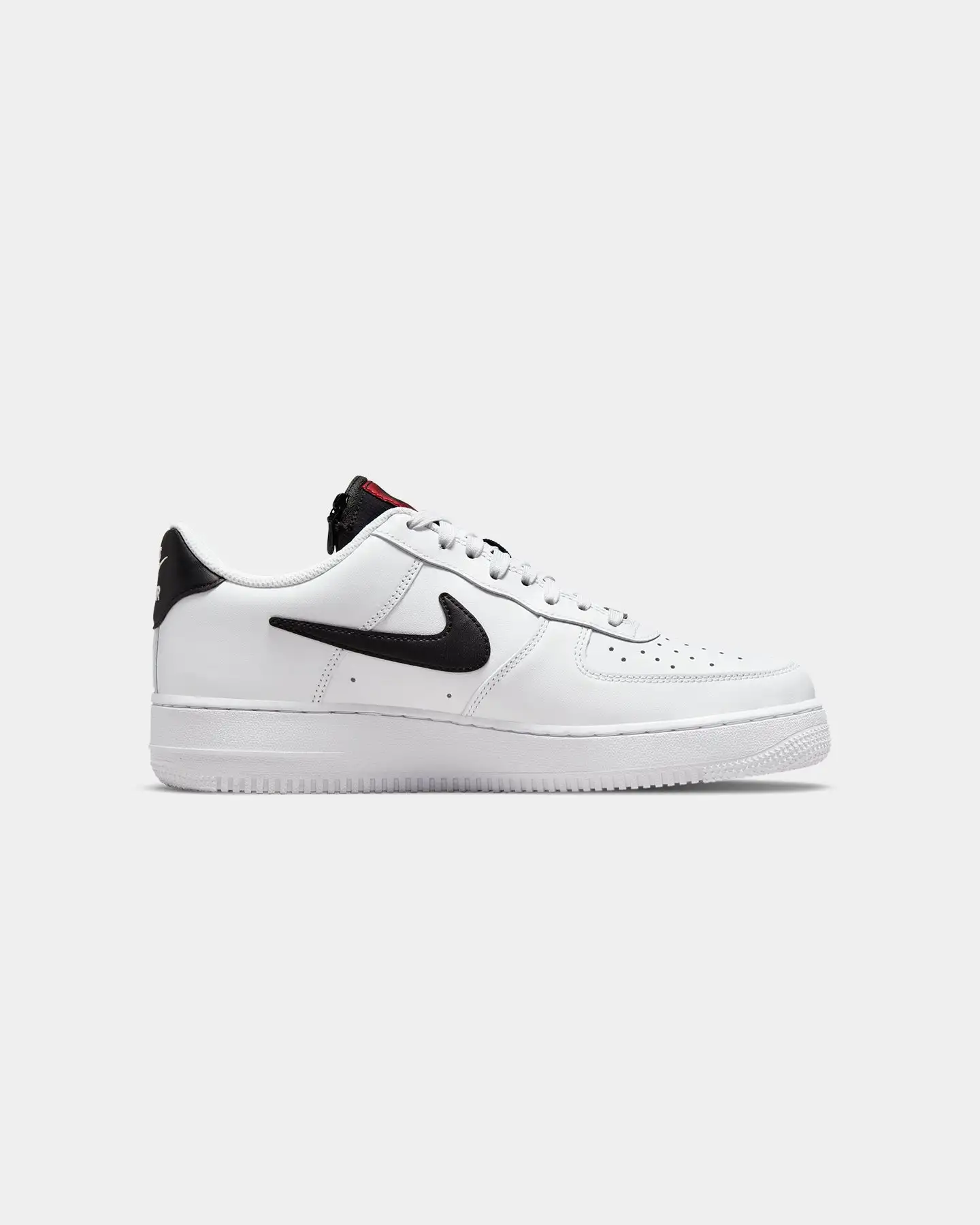 Nike Air Force 1 '07 PRM White/Black/Pomegranate/Habanero Red - Image 4