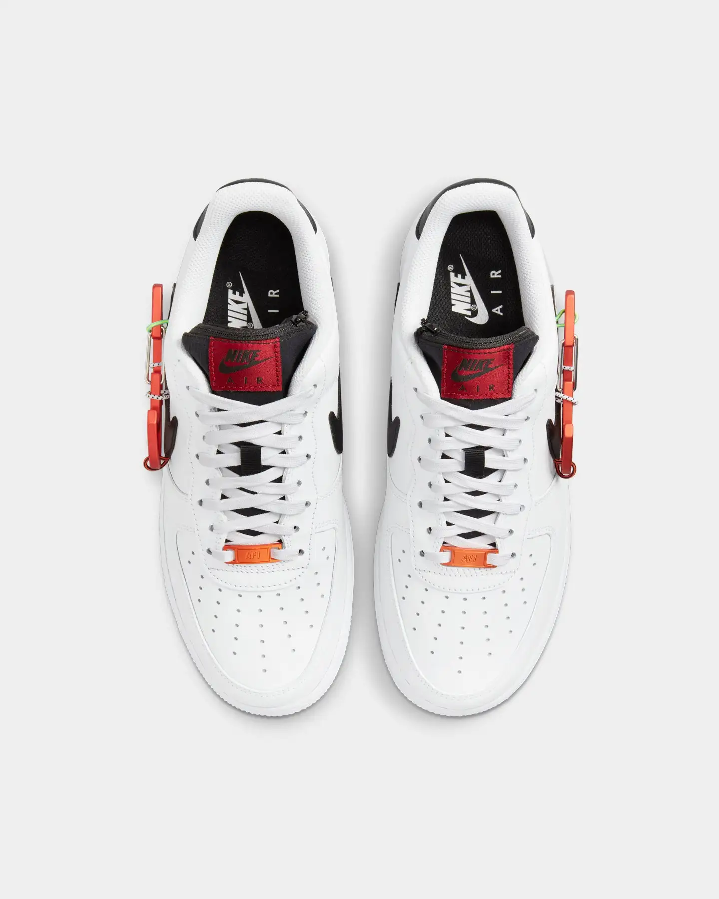 Nike Air Force 1 '07 PRM White/Black/Pomegranate/Habanero Red - Image 7