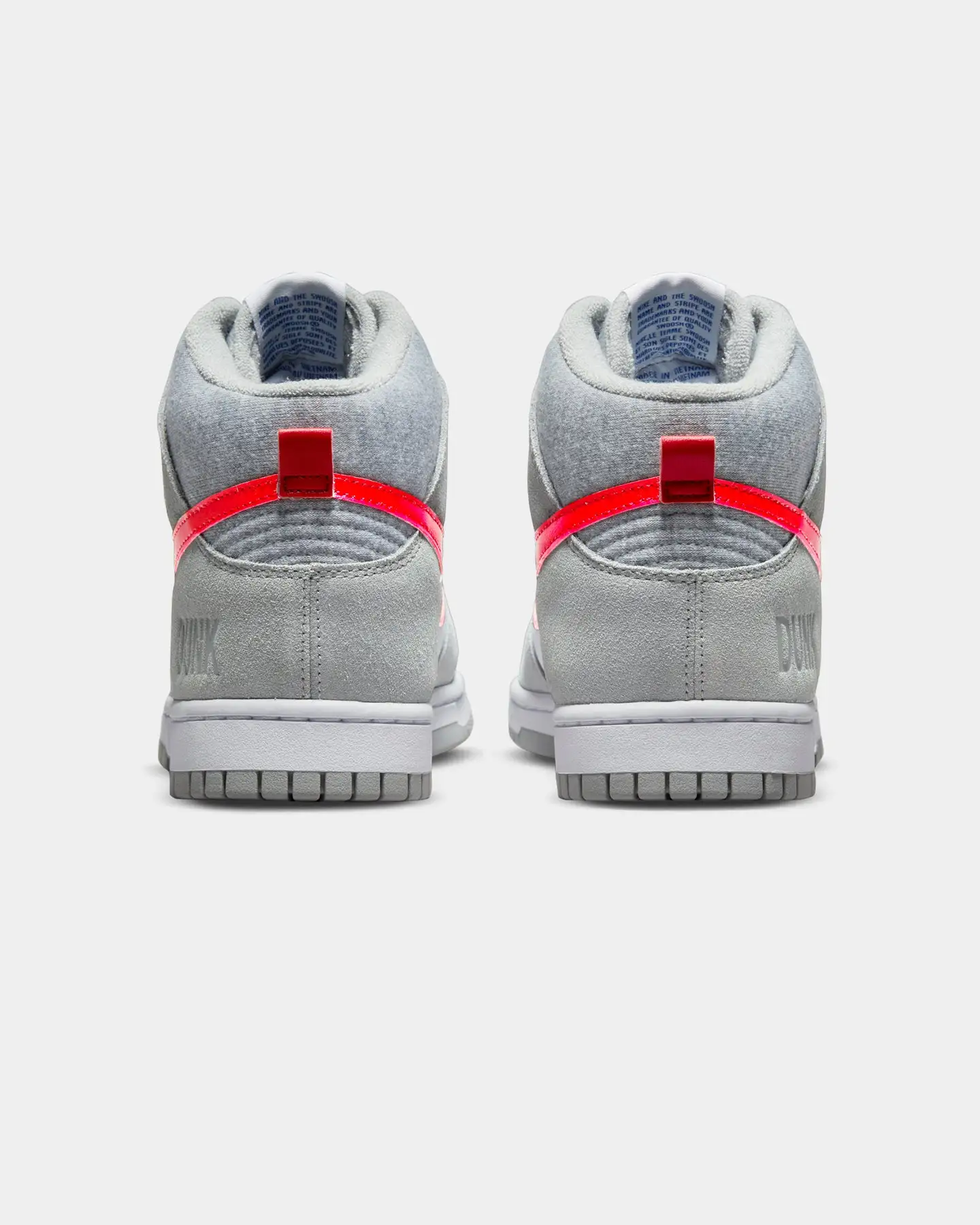 Nike Dunk High Retro SE "Athletic Club" Light Smoke Grey/Gym Red/White - Image 3