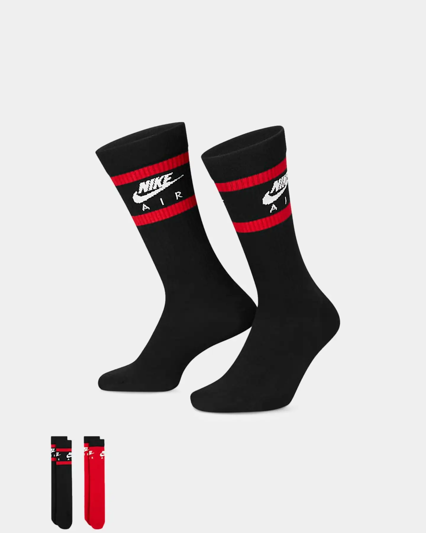 Nike Everyday Essentials Crew Socks Black/Red