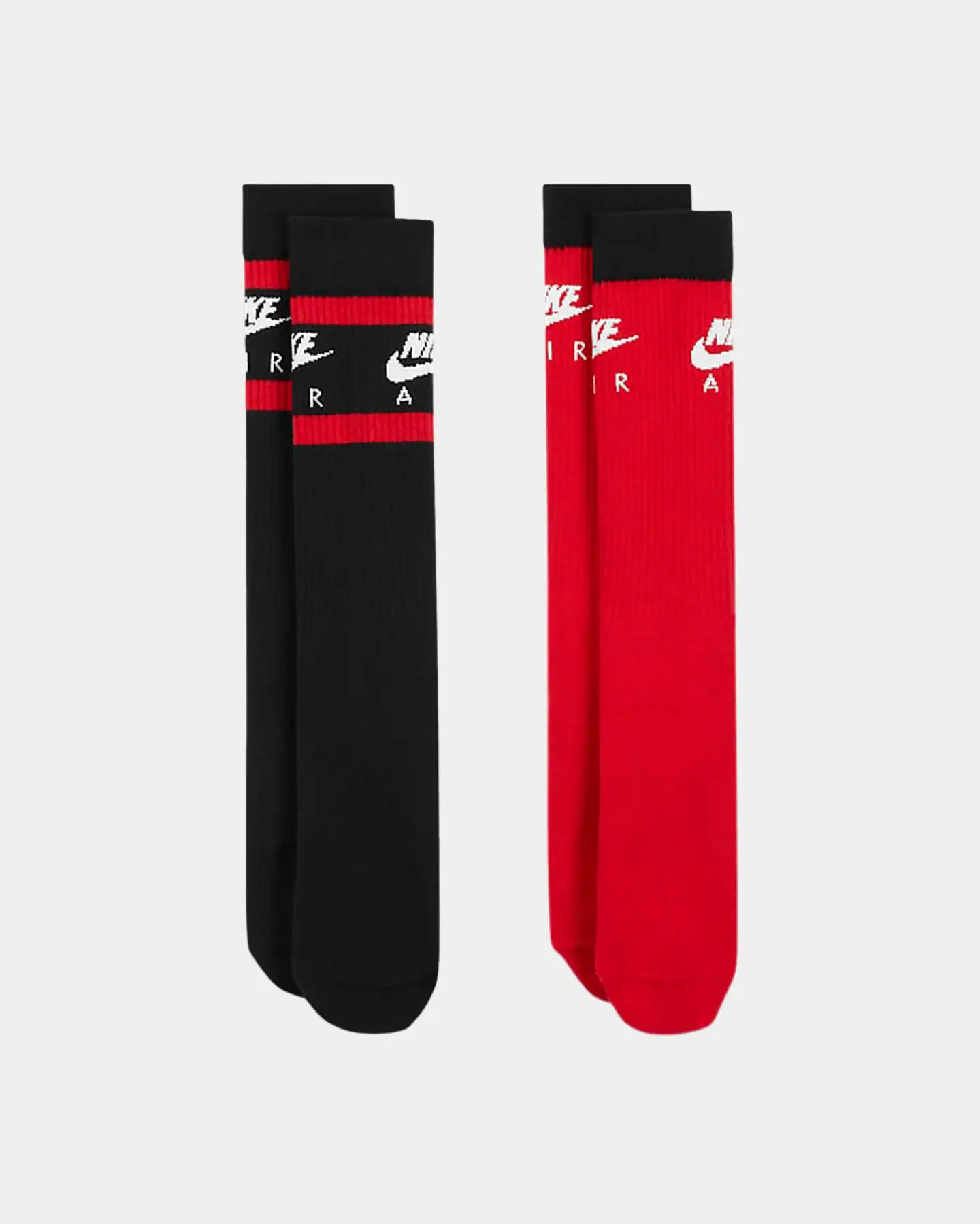 Nike Everyday Essentials Crew Socks Black/Red - Image 3