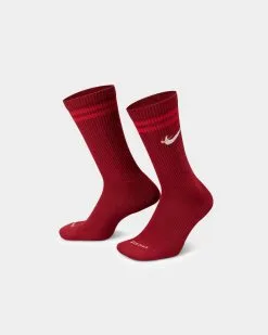Nike Everyday Plus Cushioned Crew Socks Team Red