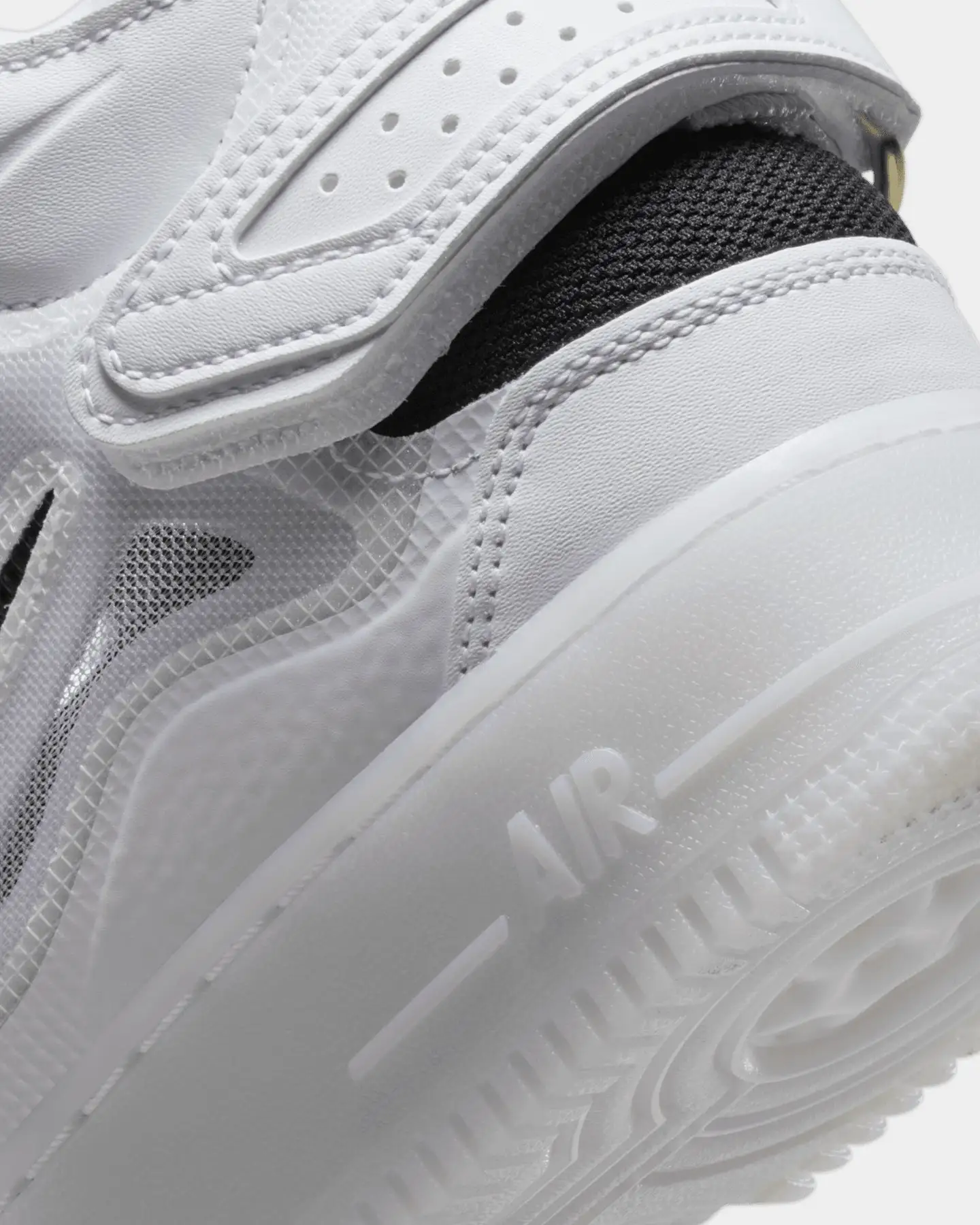 Nike Air Force 1 Mid React White/Black-Yellow - Image 8