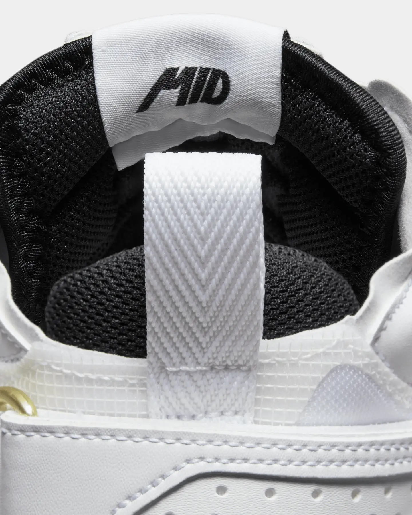 Nike Air Force 1 Mid React White/Black-Yellow - Image 9