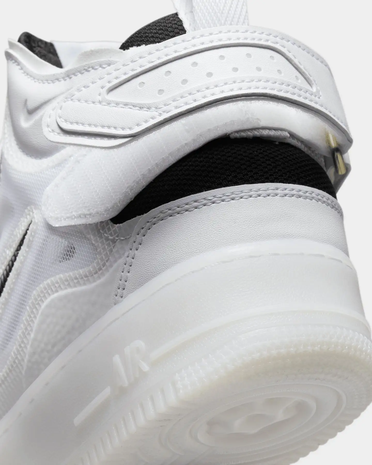 Nike Air Force 1 Mid React White/Black-Yellow - Image 10