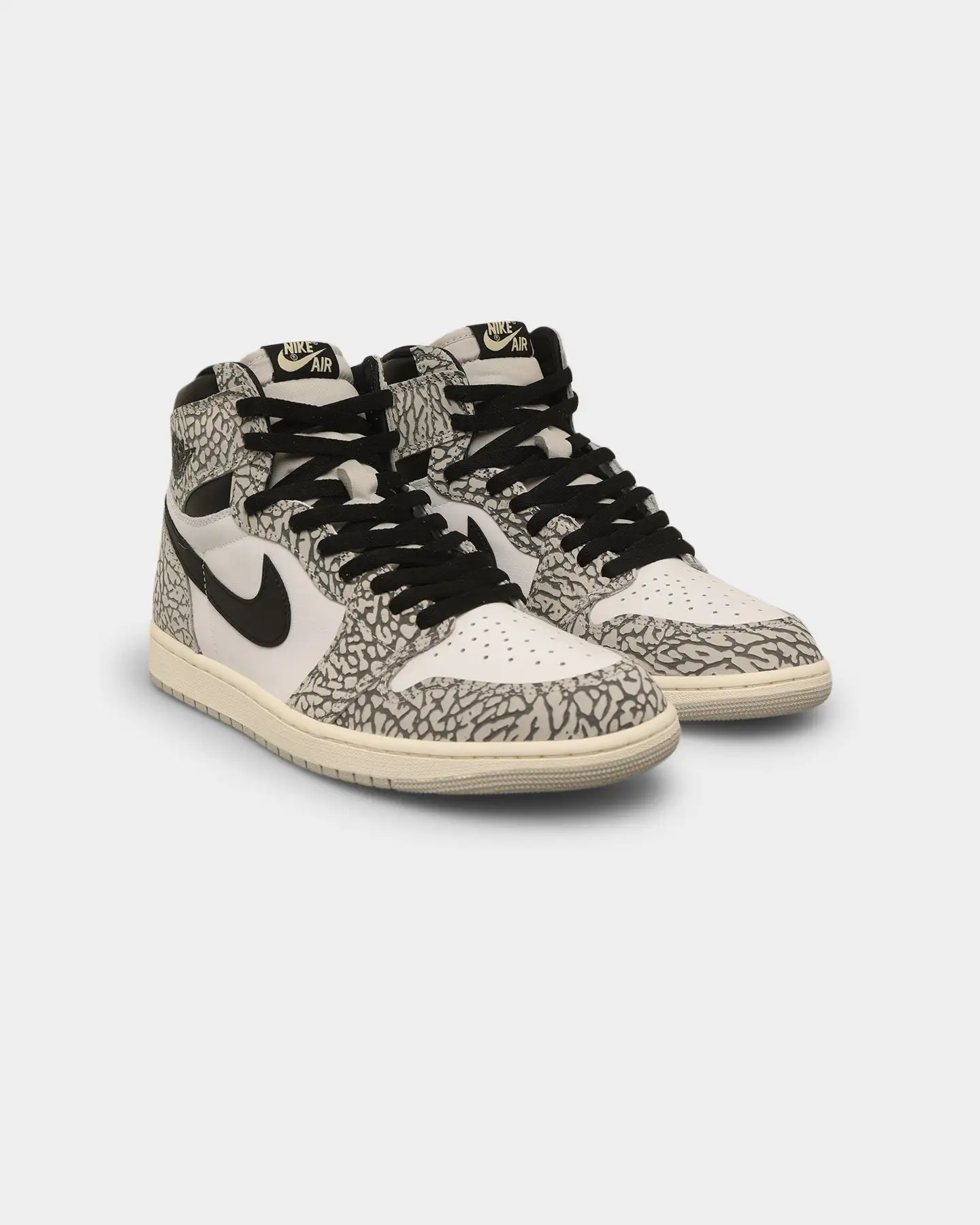 Jordan Air Jordan 1 Retro High OG "White Cement" Tech Grey/Muslin-Sail - Image 2