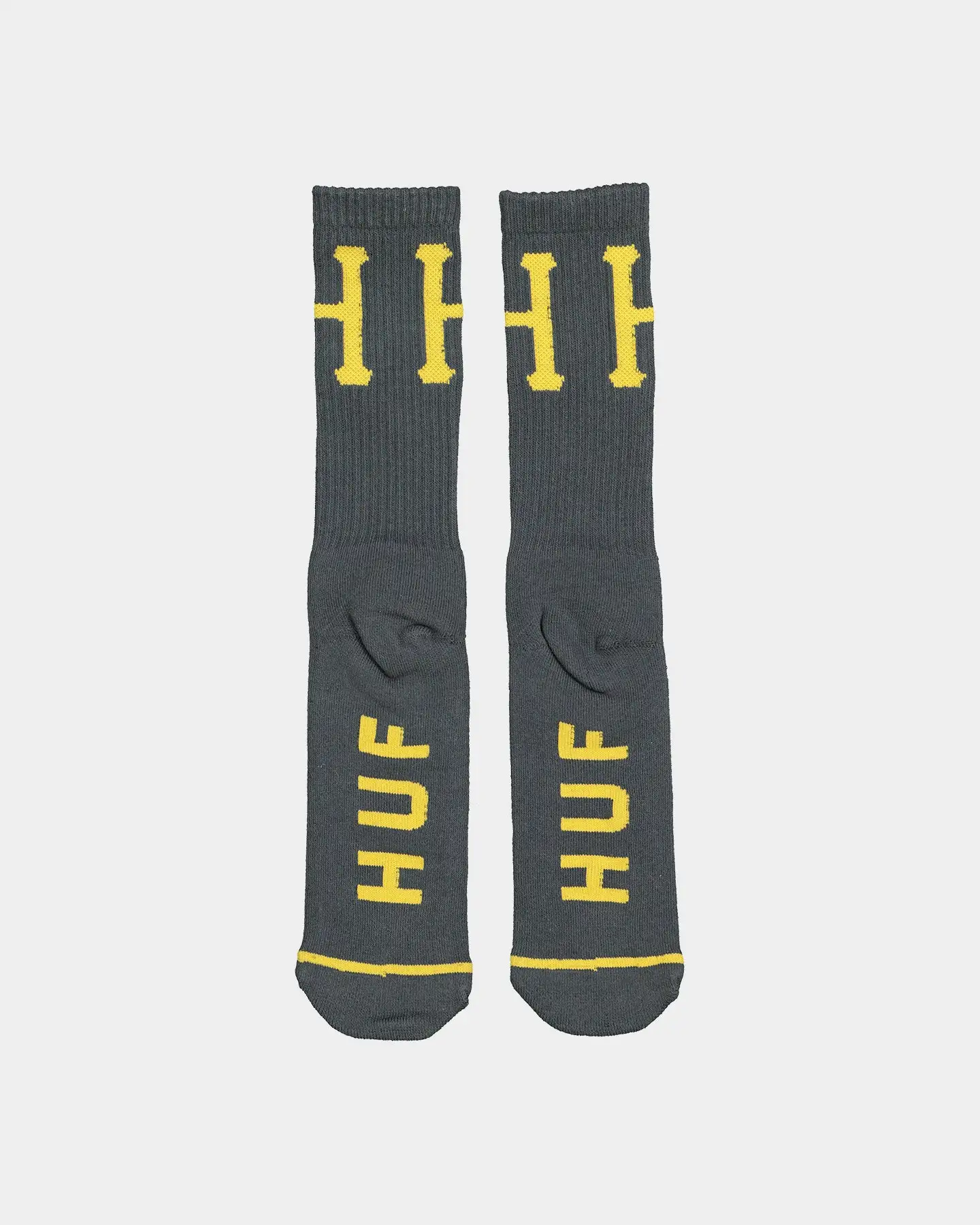 HUF Classic H Crew Socks Gunmetal - Image 2