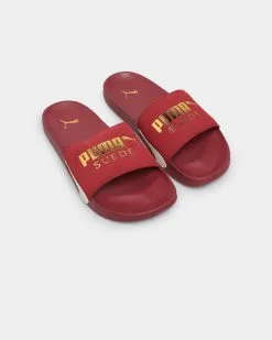 Puma Leadcat FTR Suede Classic Sandals Burnt Russet