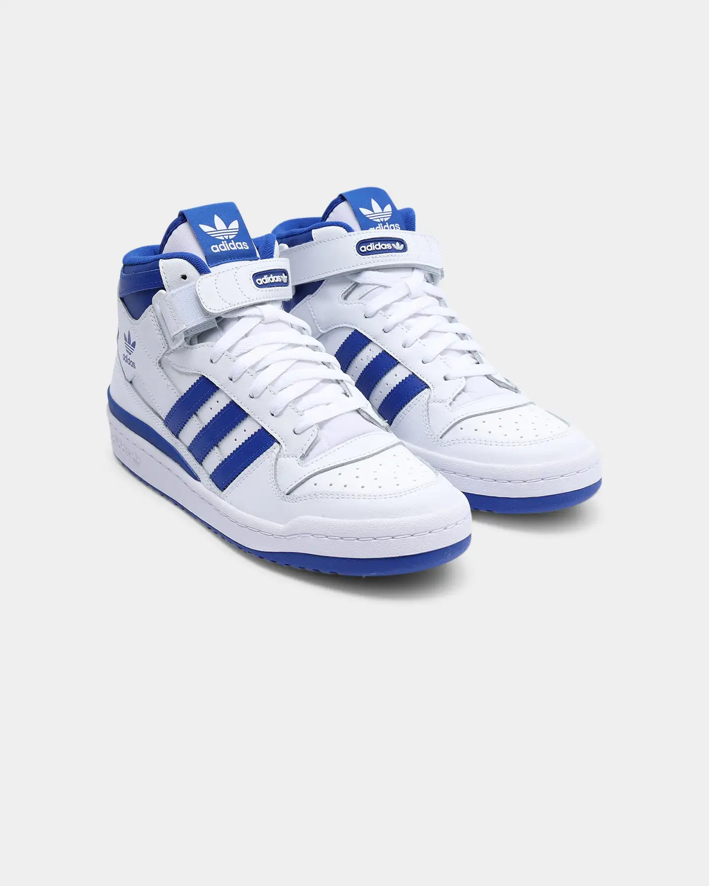Adidas Men's Forum Mid Cloud White / Royal Blue / Cloud White - Image 2