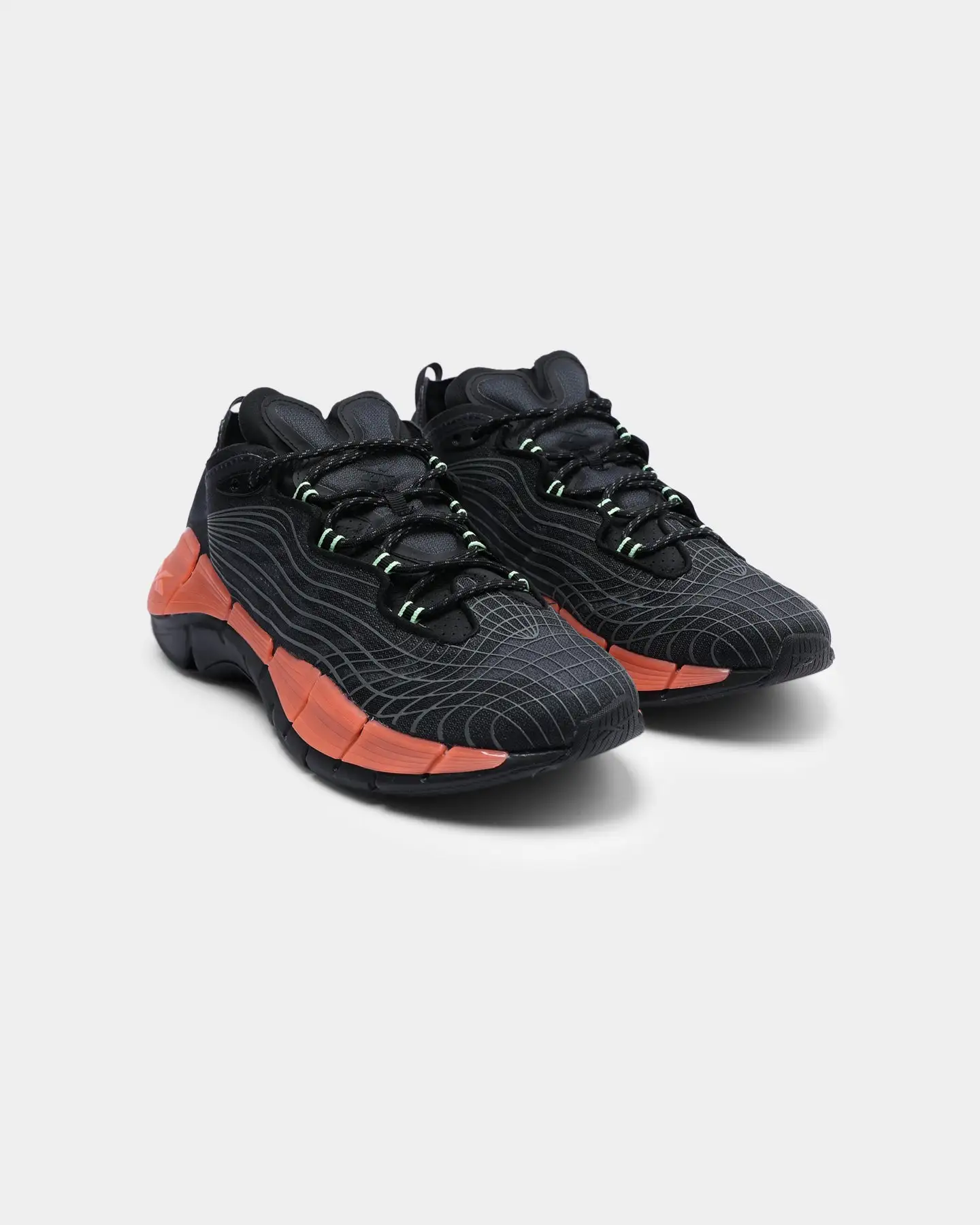 Reebok Zig Kinetica II Black/Orange Flare - Image 2