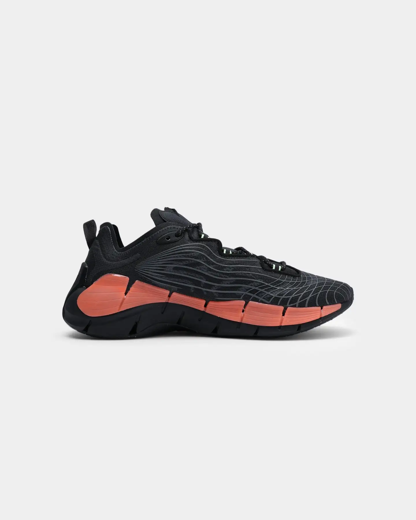Reebok Zig Kinetica II Black/Orange Flare - Image 4