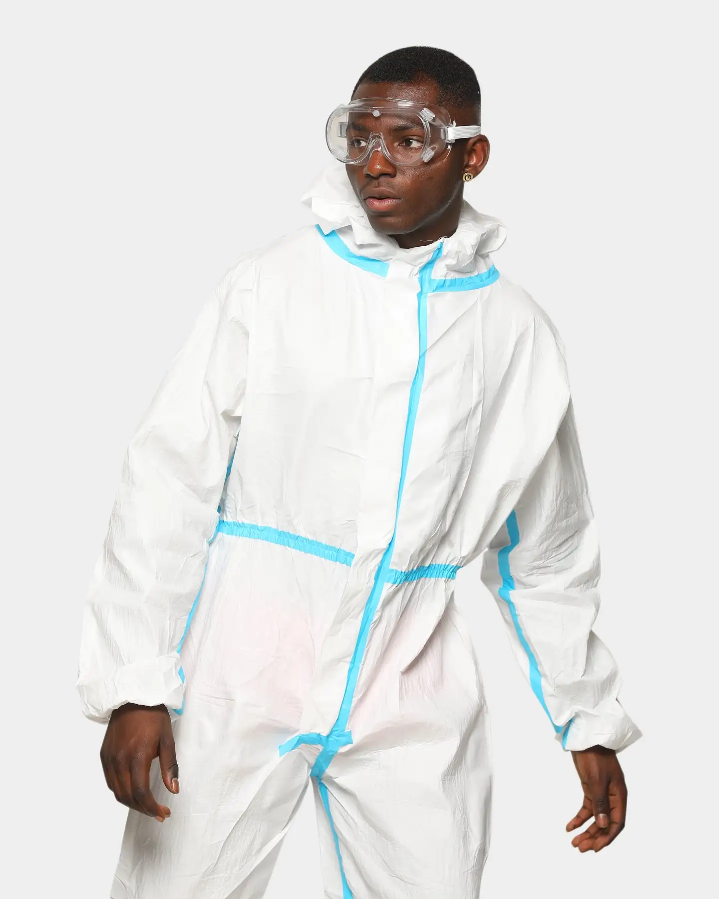 Culture Kings Unisex Disposable Protective Suit White - Image 2