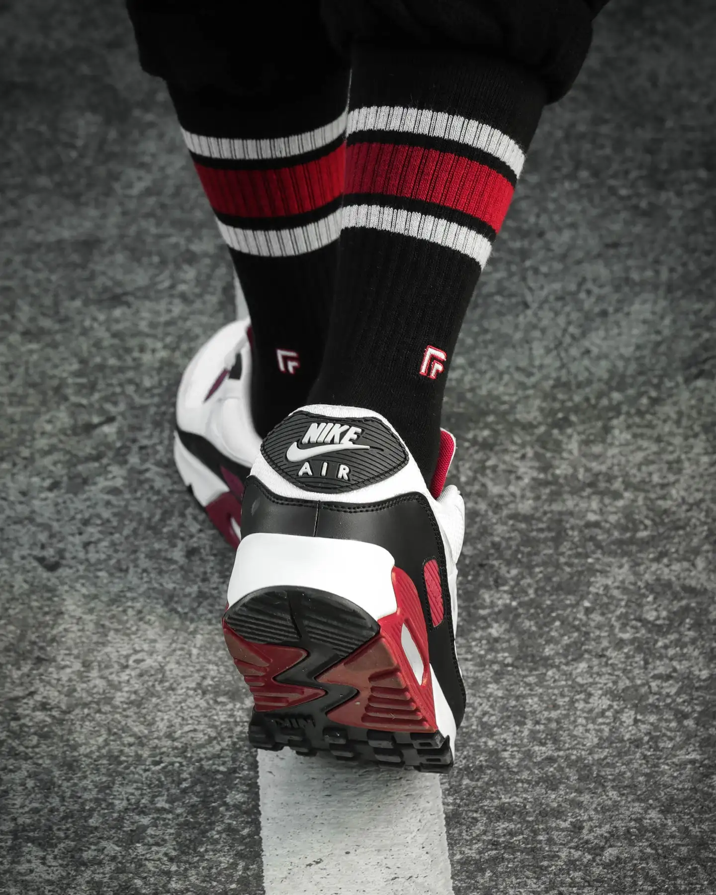 Perfect Pairs Unisex PP1 Classic Bred Sock Black - Image 2