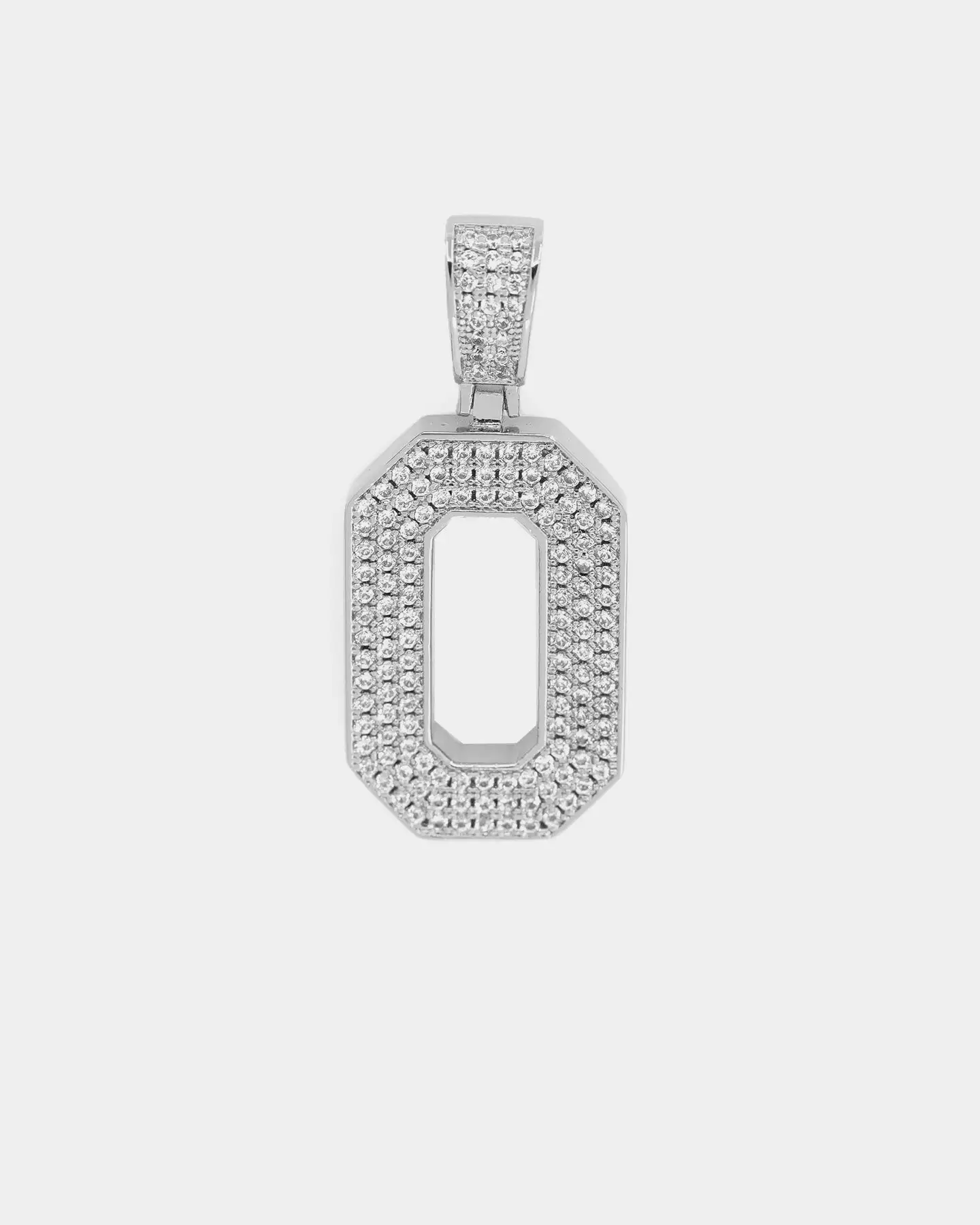 Saint Morta Men's Iced College Pendant Iced White Gold - Image 5