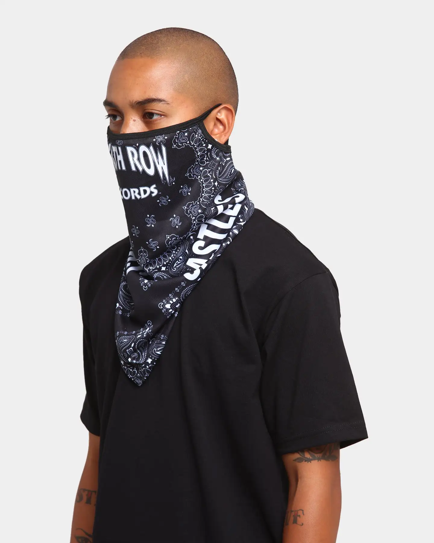 Crooks And Castles Crooks & Castles Crooks & Castles X Death Row Paisley Bandana Mask Black/Paisley - Image 6