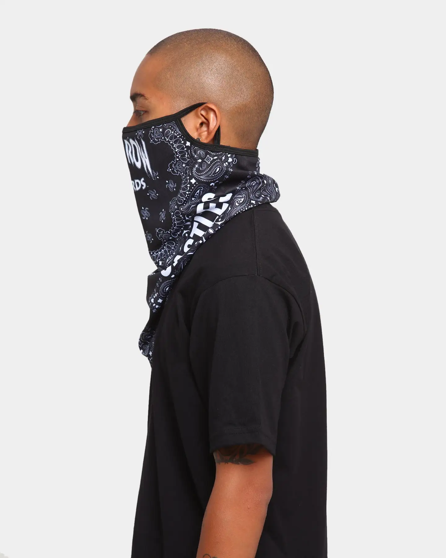 Crooks And Castles Crooks & Castles Crooks & Castles X Death Row Paisley Bandana Mask Black/Paisley - Image 10