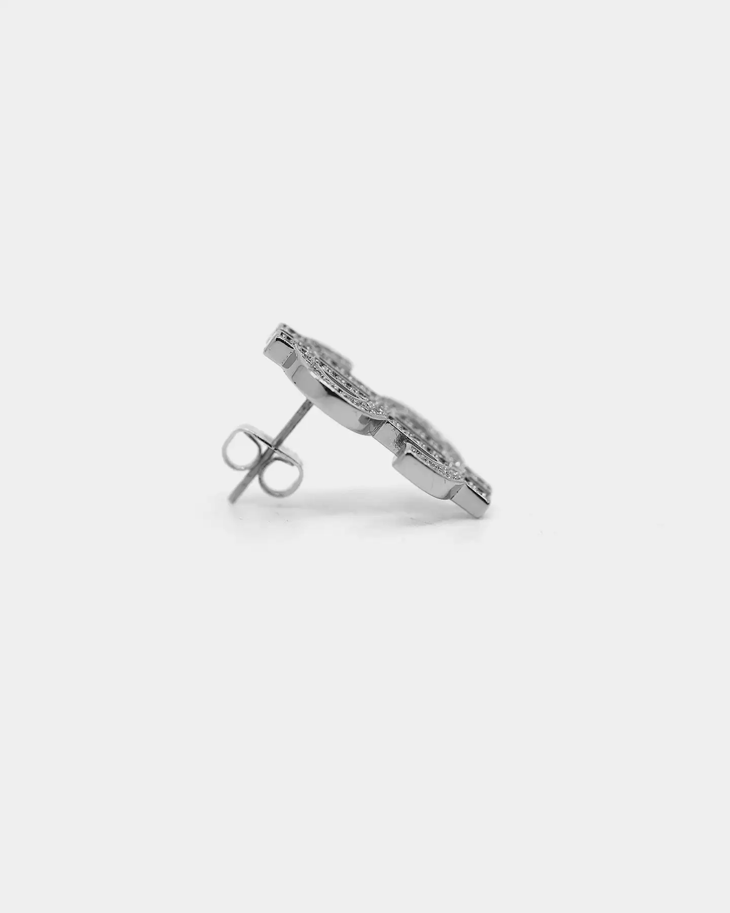 Saint Morta Dollar$ Earring Iced White Gold - Image 6