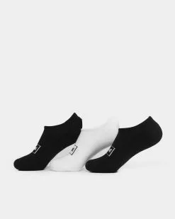 CARRE Carré Men's Classique No Show Sock 3 Pack Black/White