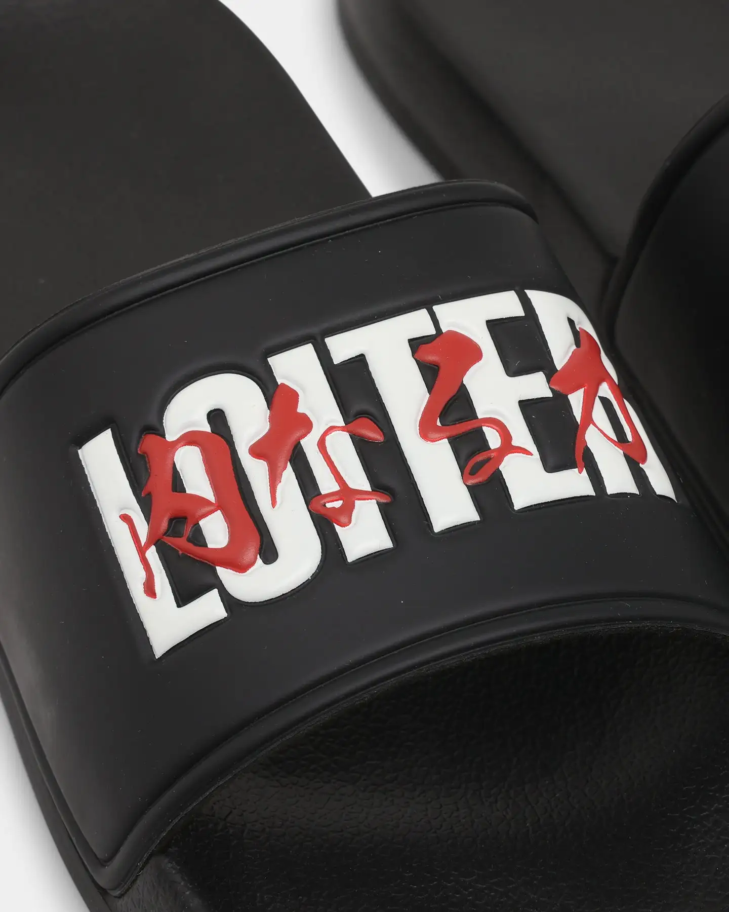 Loiter Honour Slides Black/Red - Image 2