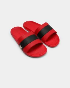 Lacoste Croco Slide 0120 1 CMA Slide Red/Black