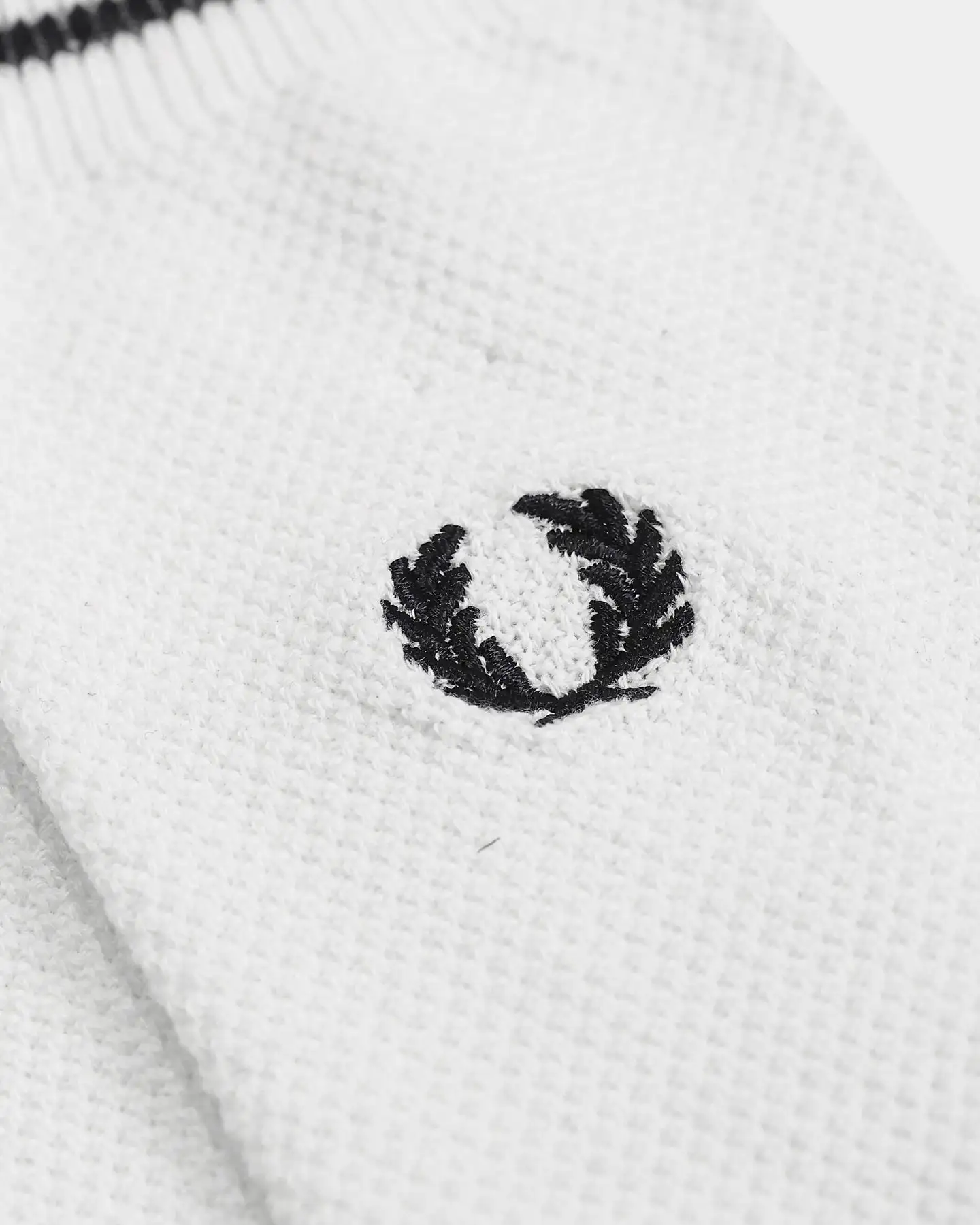 Fred Perry Tipped Socks Snow White - Image 2
