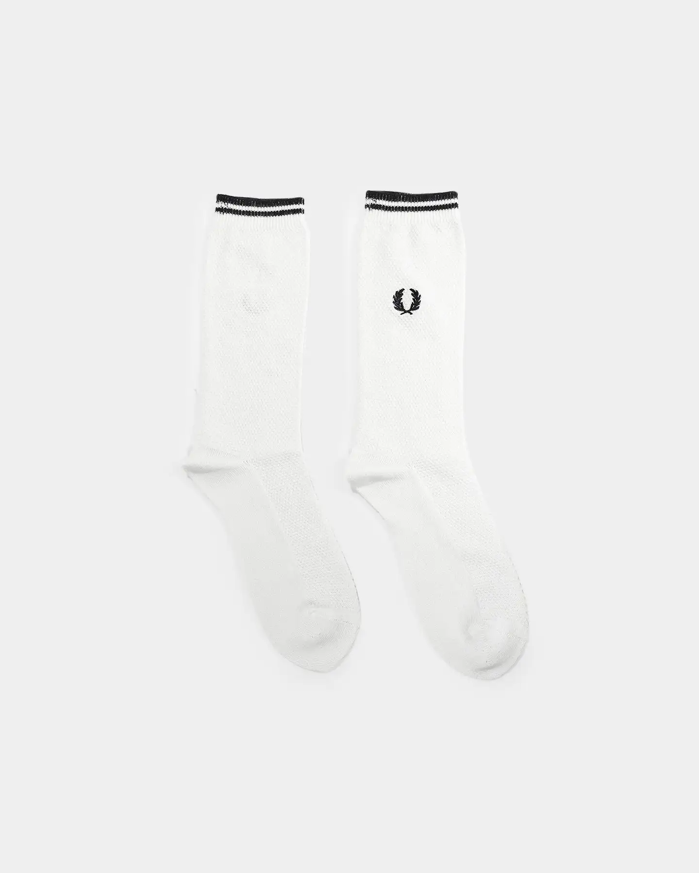 Fred Perry Tipped Socks Snow White - Image 4