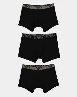 Emporio Armani Boxers 3 Pack Black