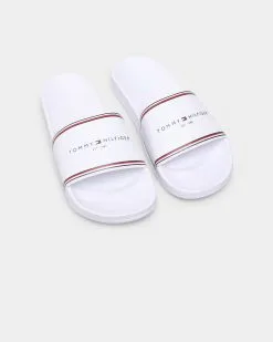 Tommy Jeans Raised Pool Slides White