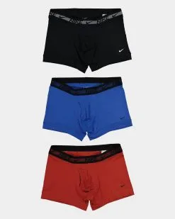 Nike Dri-FIT Ultra Stretch Micro Trunk 3 Pack Red/Blue/Black