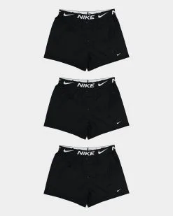 Nike Dri-FIT Essential Micro Knit Boxer 3 Pack Black/Black/Black