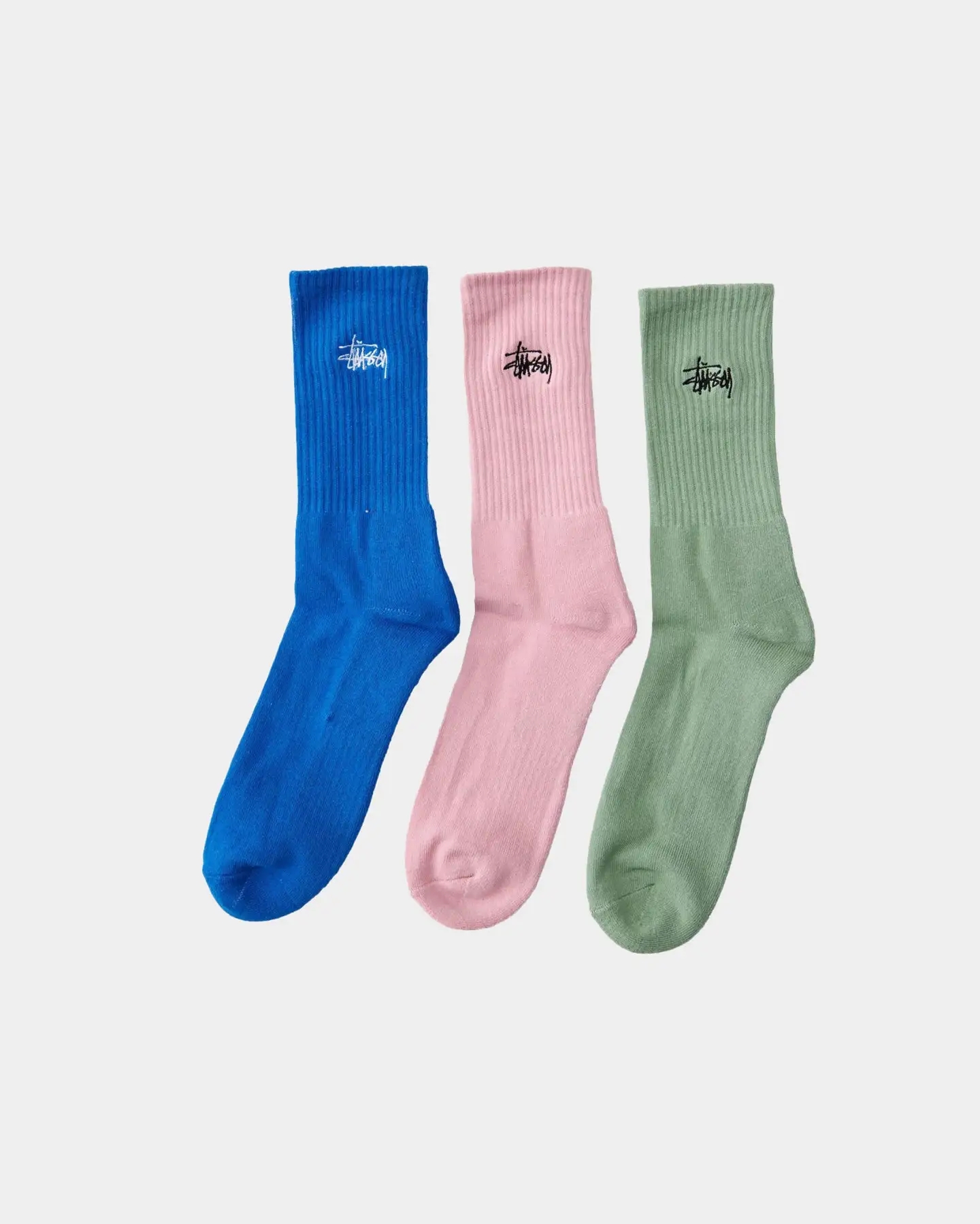 Stussy Graffiti Socks 3 Pack Multi-Coloured