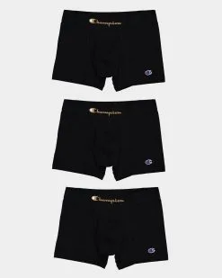 Champion 3 Pack Underwear Black/Gold
